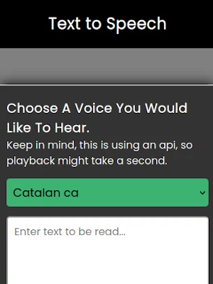 Text to Speech Project